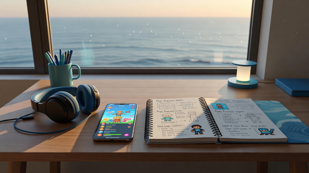 Editor in a creative workspace